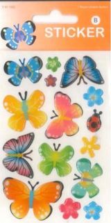 3D Sticker Fancy Schmetterling