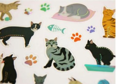  - Geschenkartikel Allgemein - Stickers - wfa Classy Stickers Katzen