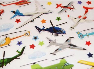  - Geschenkartikel Allgemein - Stickers - wfa Classy Stickers Flieger