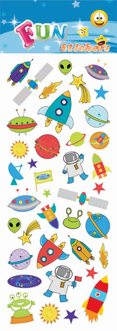  - Geschenkartikel Allgemein - Stickers - wfa Sticker Outer Space