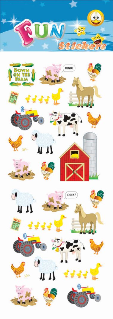  - Geschenkartikel Allgemein - Stickers - wfa Sticker Down On The Farm