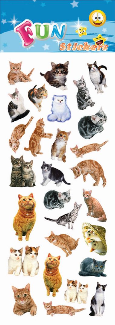  - Geschenkartikel Allgemein - Stickers - wfa Sticker Cats and Kittens