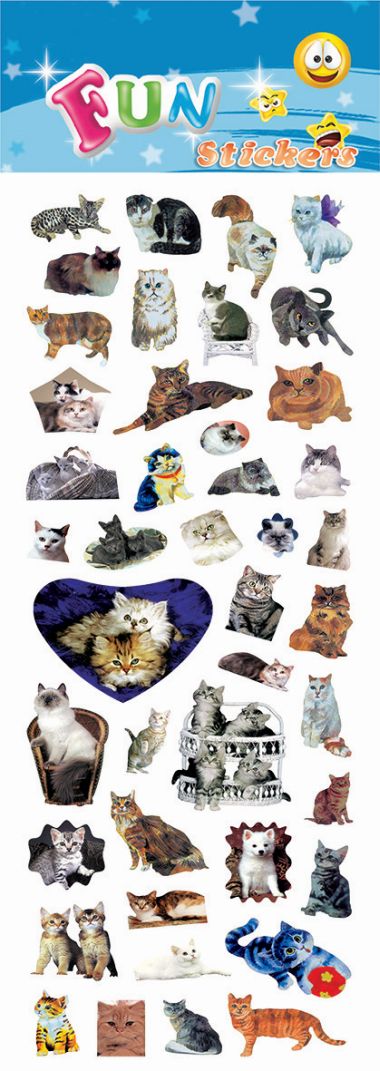  - Geschenkartikel Allgemein - Stickers - wfa Sticker Cats