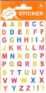 Sticker A - Z, farbig