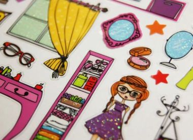  - Geschenkartikel Allgemein - Stickers - wfa Classy Stickers Girly Power