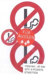Sticker Rauchverbot
