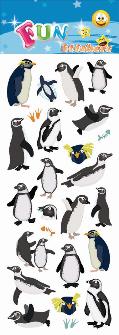  - Geschenkartikel Allgemein - Stickers - wfa Sticker Penguins