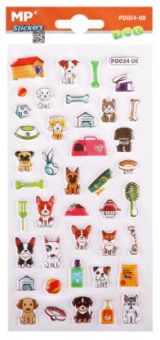wfa Raised Stickers Dog