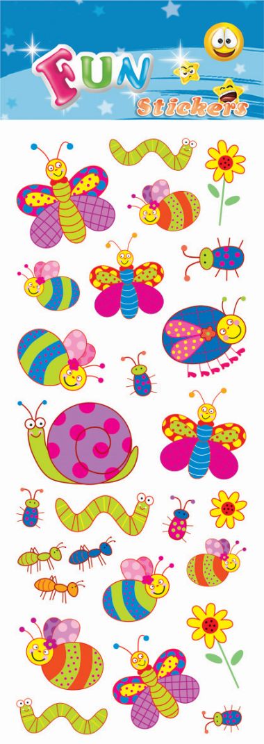  - Geschenkartikel Allgemein - Stickers - wfa Sticker Butterflies