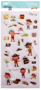 wfa Raised Stickers Pirates
