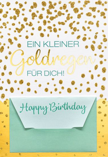  - Allgemeine Kollektion-Randdevisen - Gutschein/Geldkarte - KK hoch Geburtstag Geldkarte