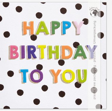  - Auslaufende Serien - Good Vibes - wfa KK quadratisch Happy Birthday