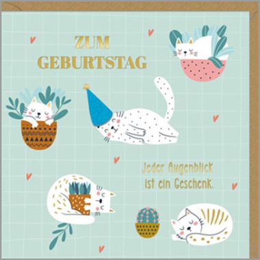  - Serien - FilzART - Exklusiv - KK quadratisch Geburtstag