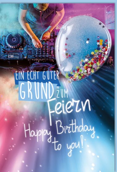  - Allgemeine Kollektion-Hauptdevisen - Geburtstag - KK hoch Happy Birthday