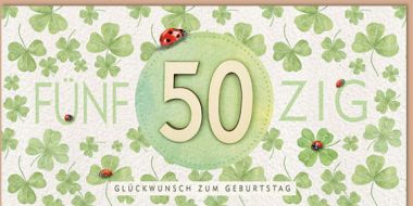  - Allgemeine Kollektion-Hauptdevisen - Geburtstag - wfa KK Geburtstag 50. quer DIN lang