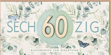  - Allgemeine Kollektion-Hauptdevisen - Geburtstag - wfa KK Geburtstag 60. quer DIN lang