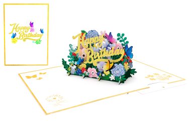  - Serien - Kirigami - KK hoch Happy Birthday