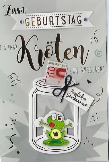  - Auslaufende Serien - Applikation AD - wfa KK hoch Geburtstag Geldkarte