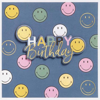  - Allgemeine Kollektion-Hauptdevisen - Geburtstag - KK quadratisch Happy Birthday