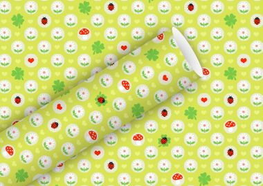  - Geschenkartikel Allgemein - Geschenkrollen - Geschenkpapier Kleines Glück