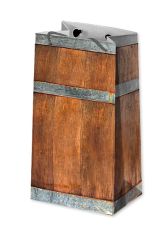Geschenktasche Mini "Holzfass"