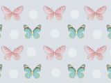 Geschenkpapier Schmetterling, rosa/blau