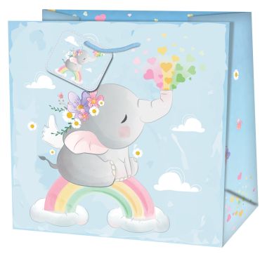  - Geschenkartikel Allgemein - Geschenktasche Klein - Geschenktasche Angelic Elephant