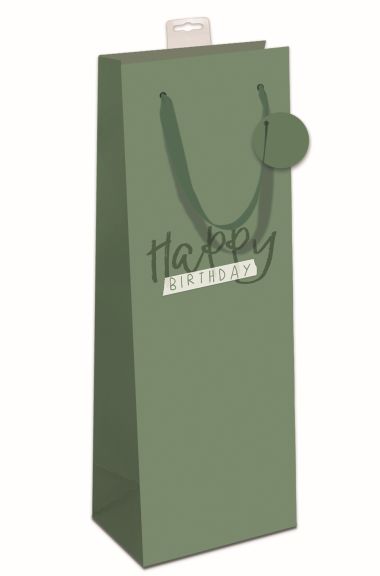  - Geschenkartikel Allgemein - Flaschentaschen - Flaschentasche "Happy Birthday"