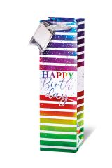 Flaschentasche Happy Birthday Rainbow