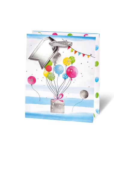  - Geschenkartikel Allgemein - Geschenktasche Mittel - Geschenktasche Luftballons