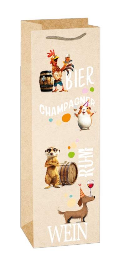 - Geschenkartikel Allgemein - Flaschentaschen - Flaschentasche "Whisky, Gin, Aperol"