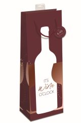 Flaschentasche "It's Wine o'clock"