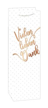 Flaschentasche "Vielen lieben Dank"