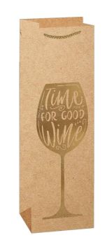 Flaschentasche "Time for good Wine"