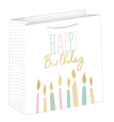  - Geschenkartikel Allgemein - Geschenktasche Mittel - Geschenktasche "Happy Birthday"