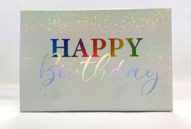 Kartonage Happy Birthday Rainbow