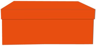  - Geschenkartikel Allgemein - Geschenkschachteln - Kartonage Orange