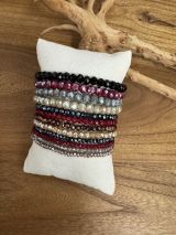 Kissen Armbänder Erdtöne bis Schwarz