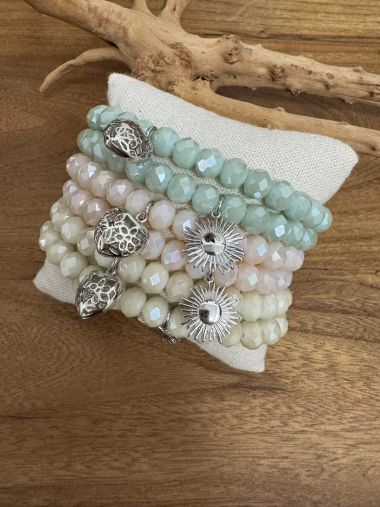  - Andreani Schmuck - Armbänder - Kissen Armbänder 8mm mit Charm silber