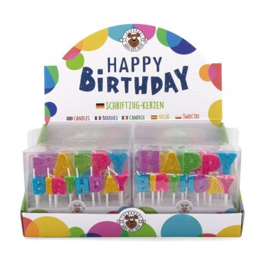  - Geschenkartikel Allgemein - Party Artikel - wfa Birthday Fun Mini Schriftzug Kerzen