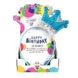 wfa Birthday FunLED-Haarreifen mit Krone