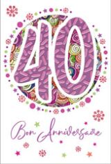 KK hoch Zahlengeburtstag 40.