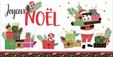  - Weihnachtskollektion - WH DIN Lang Les cartes les Feries de Nol Französisch - KK WH DIN lang Feries de Nol