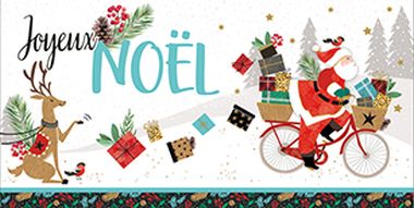 - Weihnachtskollektion - WH DIN Lang Les cartes les Feries de Nol Französisch - KK WH DIN lang Feries de Nol