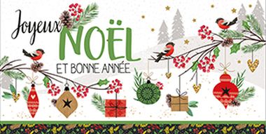  - Weihnachtskollektion - WH DIN Lang Les cartes les Feries de Nol Französisch - KK WH DIN lang Feries de Nol