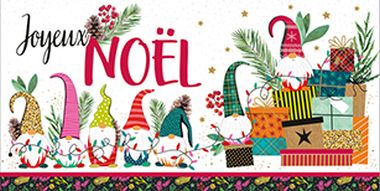  - Weihnachtskollektion - WH DIN Lang Les cartes les Feries de Nol Französisch - KK WH DIN lang Feries de Nol