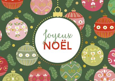  - Weihnachtskollektion - Christmas Print Französisch - KK quer Christmas Print