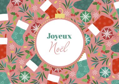  - Weihnachtskollektion - Christmas Print Französisch - KK quer Christmas Print