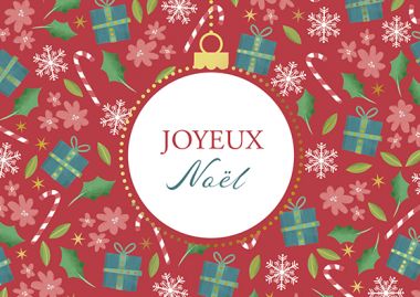  - Weihnachtskollektion - Christmas Print Französisch - KK quer Christmas Print