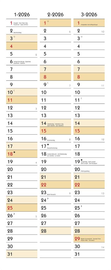  - Kalender - Familienkalender - Suisse Family Timer